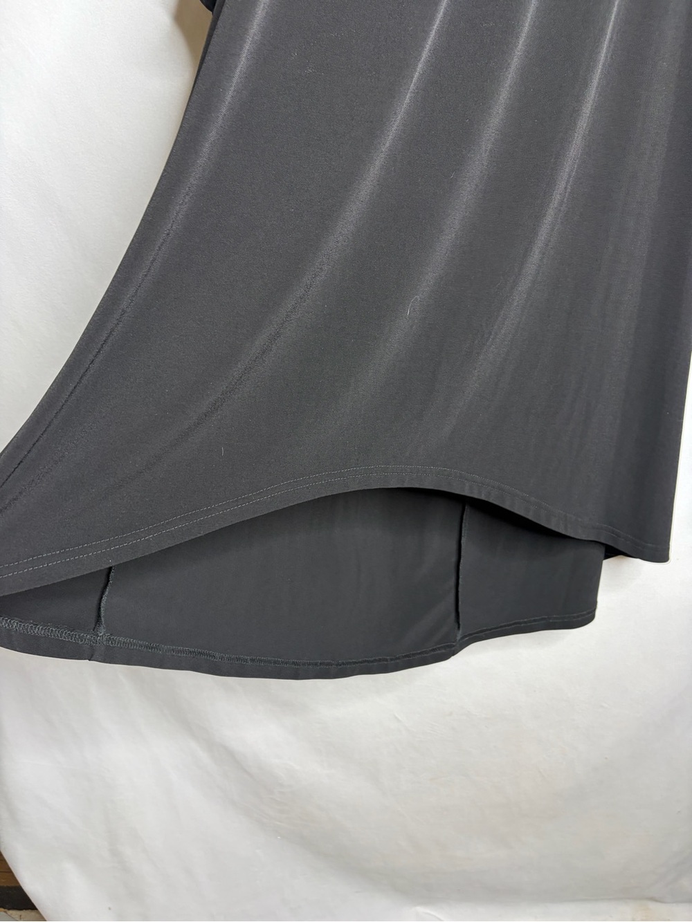 Joseph Ribkoff Black High-Low Off-Shoulder Ruffle Dress - Picture 2 of 9
